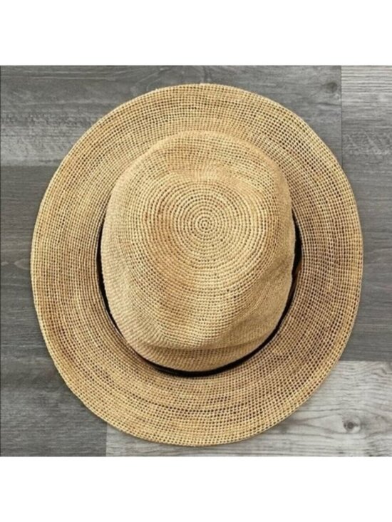 Goorin Bros Haze Hat 100% Raffia Fedora Sun Woven Natural Beige Large main image 8